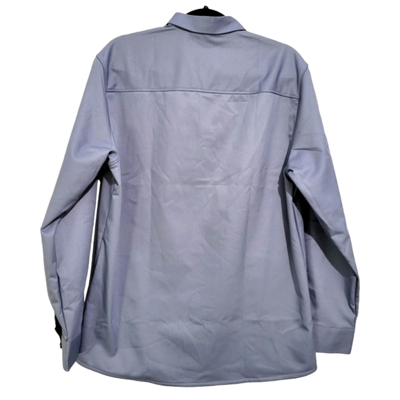 Romon Grey Fleece Lined Dress Shirt Size 42(18N) NWT - Picture 3 of 8